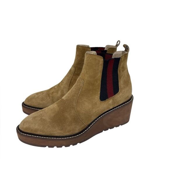 Cecelia New York Tan Ankle Boots with Wedge Sole EUC - Picture 1 of 6